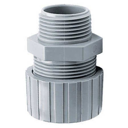 HUBBELL WIRING DEVICE-KELLEMS Kellems Wire Managent, Cord Connector, Non-Metallic, .62-.75", 1", Gray HBL10CM41S